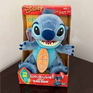 NEW Aloha Stitch Interactive Plush Toy